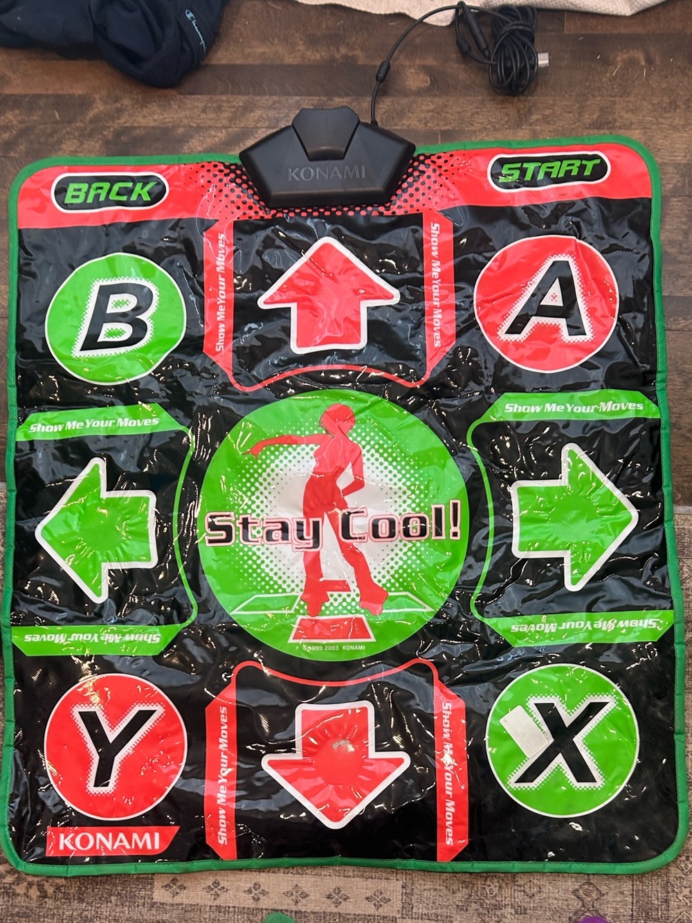 Stay Cool! Dance Pad - Black, Red & Green for original Xbox